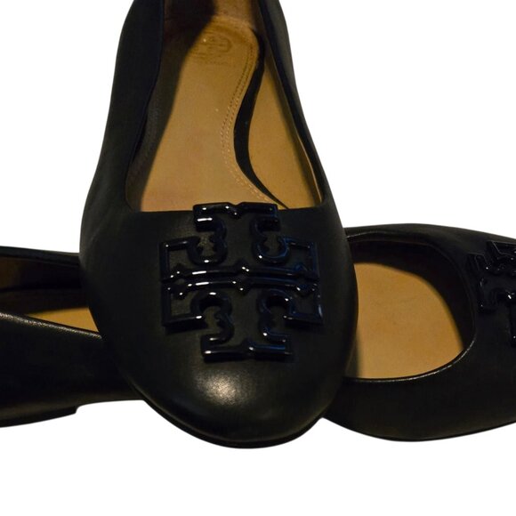 🖤 Tory Burch Royal Powder Ballet Flats - Classic Black (Size 6.5) 👑 - Picture 2 of 7